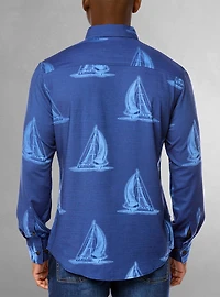 Chemise décontractée à manches longues pour hommes