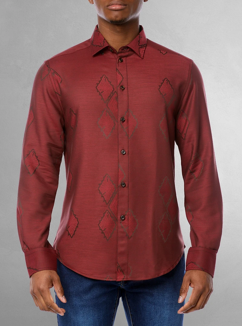 Chemise décontractée à manches longues pour hommes