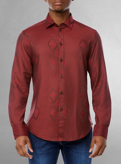 Chemise décontractée à manches longues pour hommes