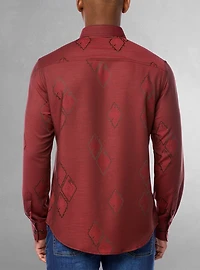Men's casual long sleeve graduation shirt