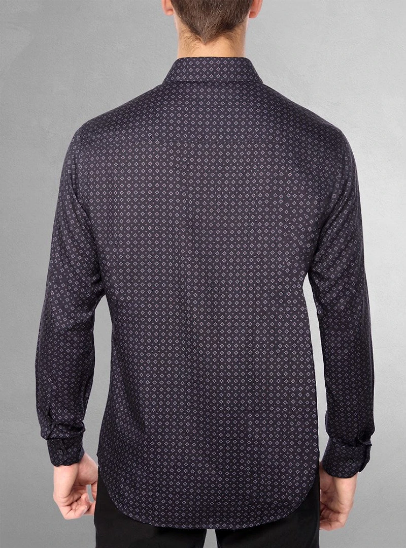 Chemise de fin d'études décontractée à manches longues pour hommes