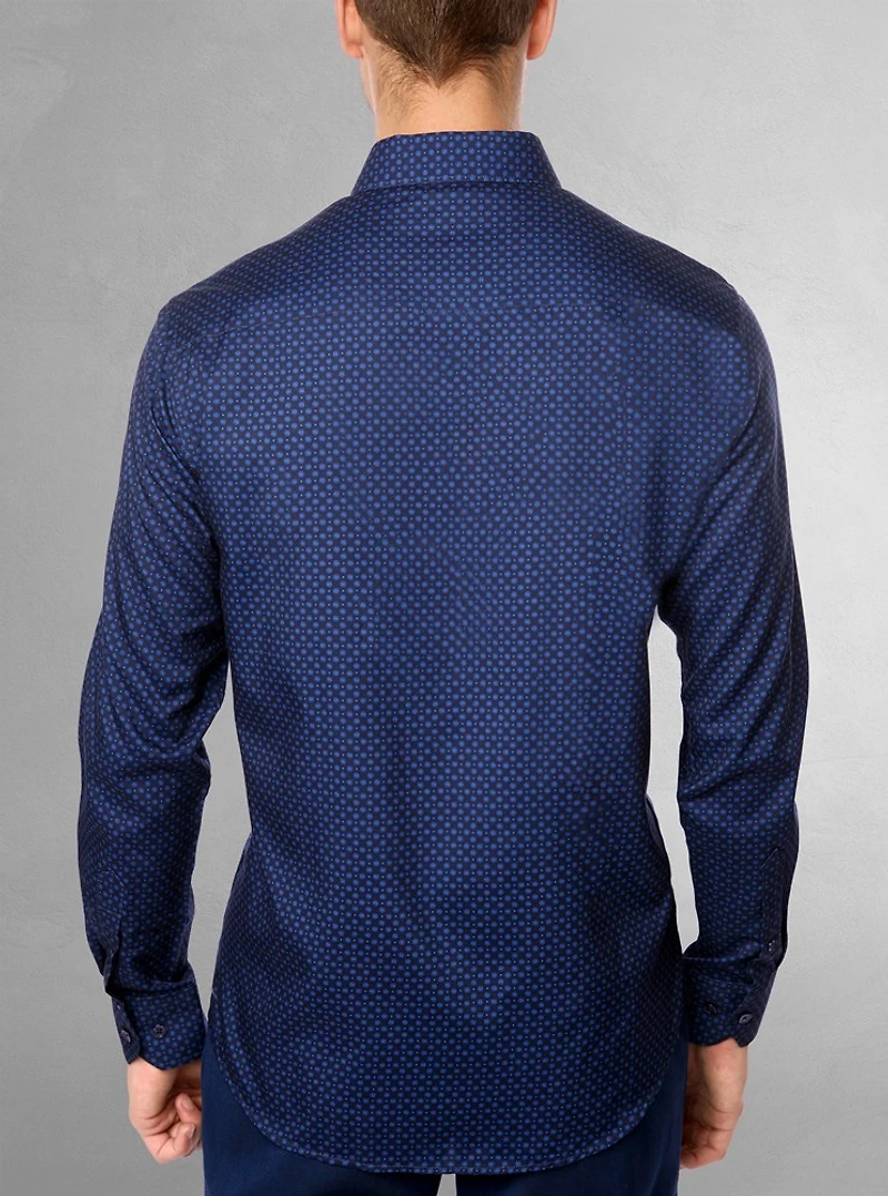 Chemise de fin d'études décontractée à manches longues pour hommes