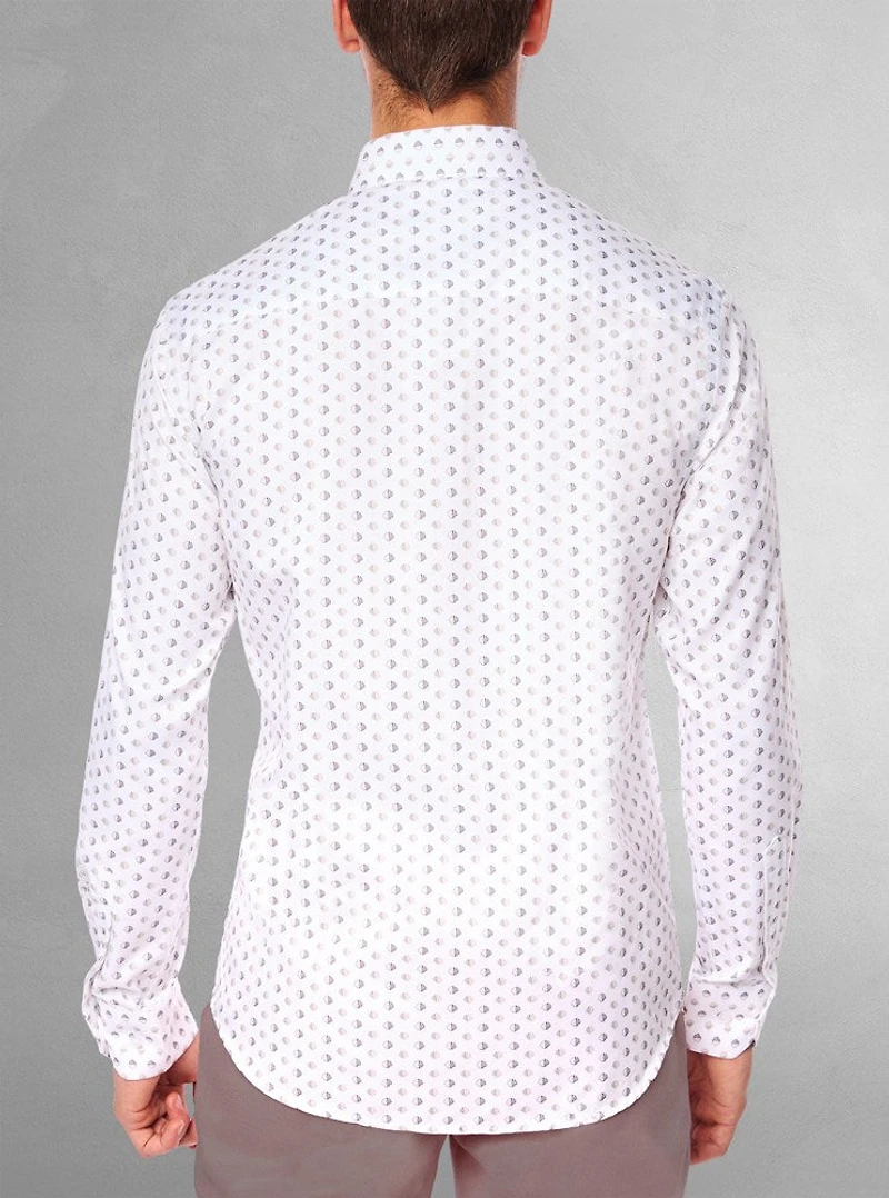 Chemise de fin d'études décontractée à manches longues pour hommes