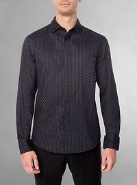 Men's casual long sleeve graduation shirt