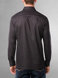 Men's casual long sleeve stretch shirt