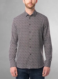 Men's casual long sleeve stretch shirt