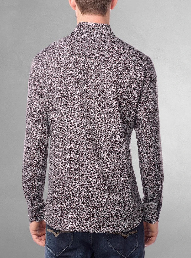 Men's casual long sleeve stretch shirt