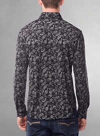 Men's casual long sleeve stretch shirt