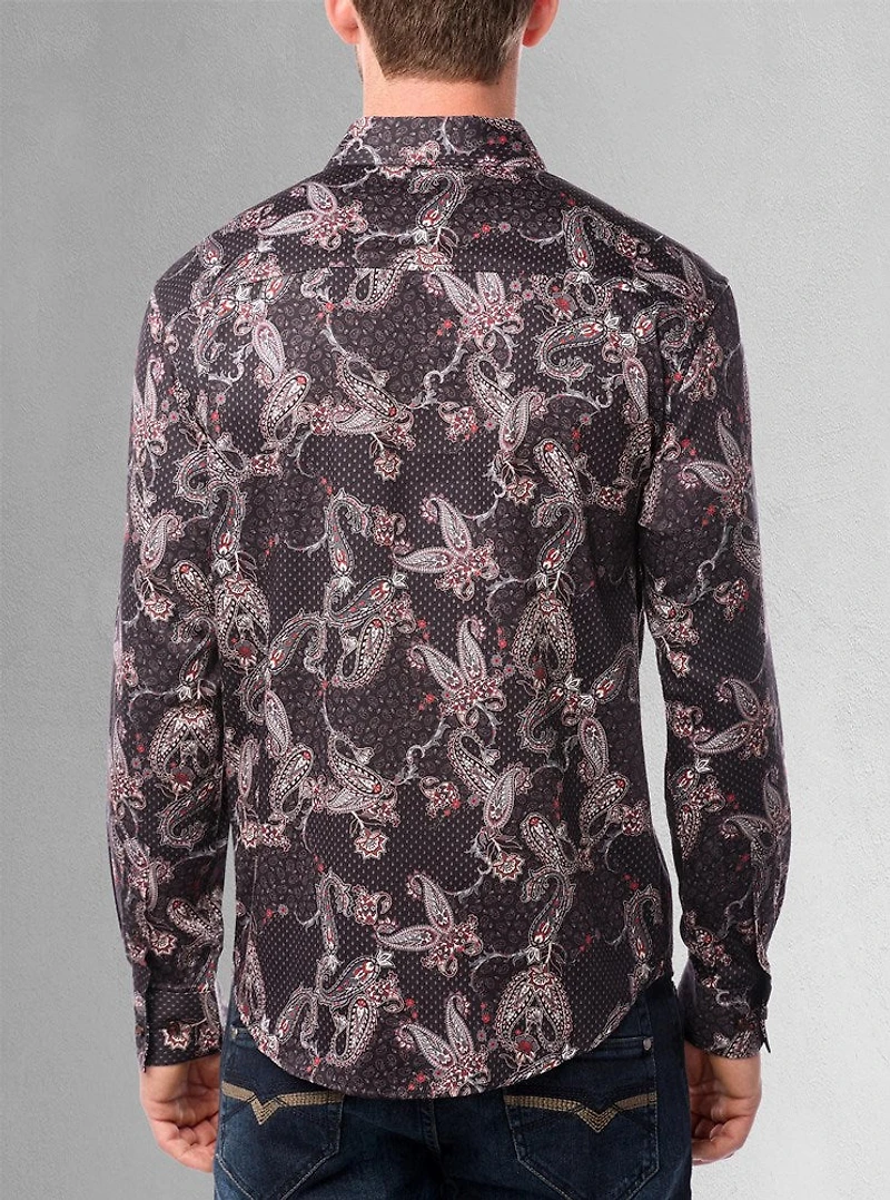 Chemise décontractée à manches longues pour hommes