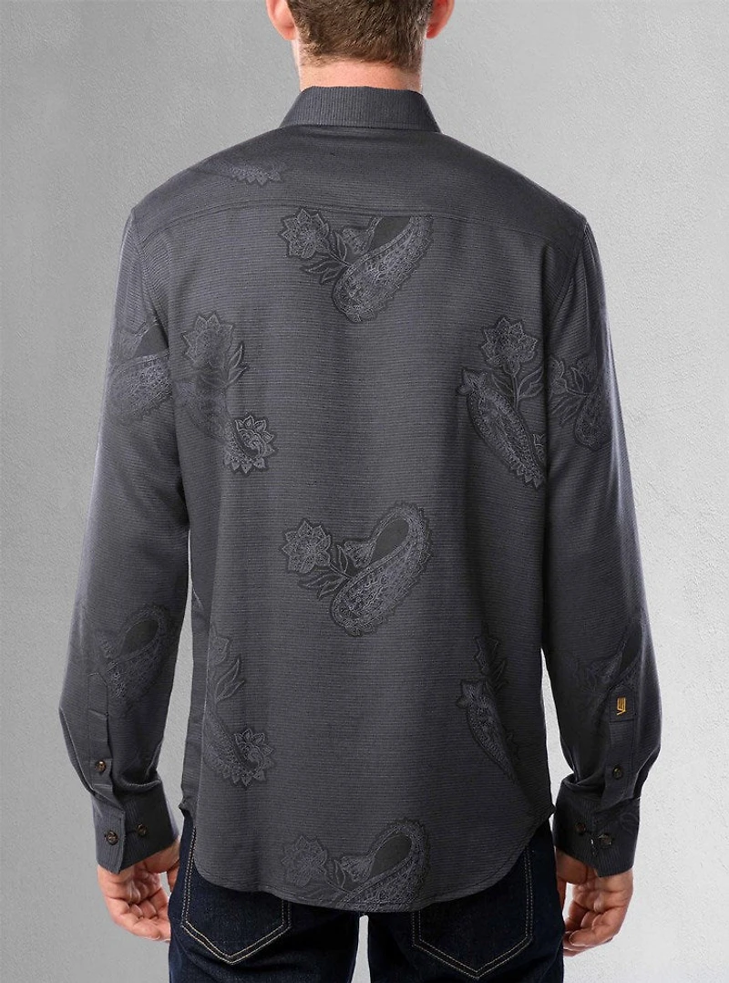 Men's casual long sleeve stretch shirt