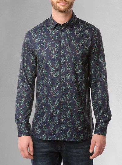 Men's casual long sleeve stretch shirt