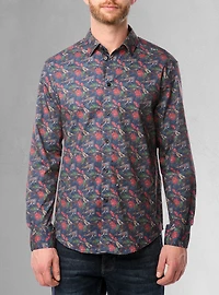 Men's casual long sleeve stretch shirt