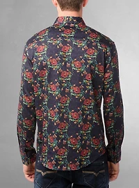 Men's casual long sleeve stretch shirt