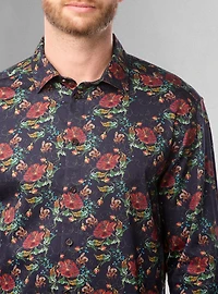 Men's casual long sleeve stretch shirt