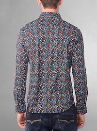 Men's casual long sleeve stretch shirt