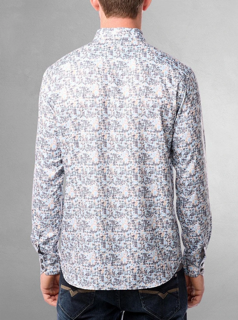 Men's casual long sleeve shirt