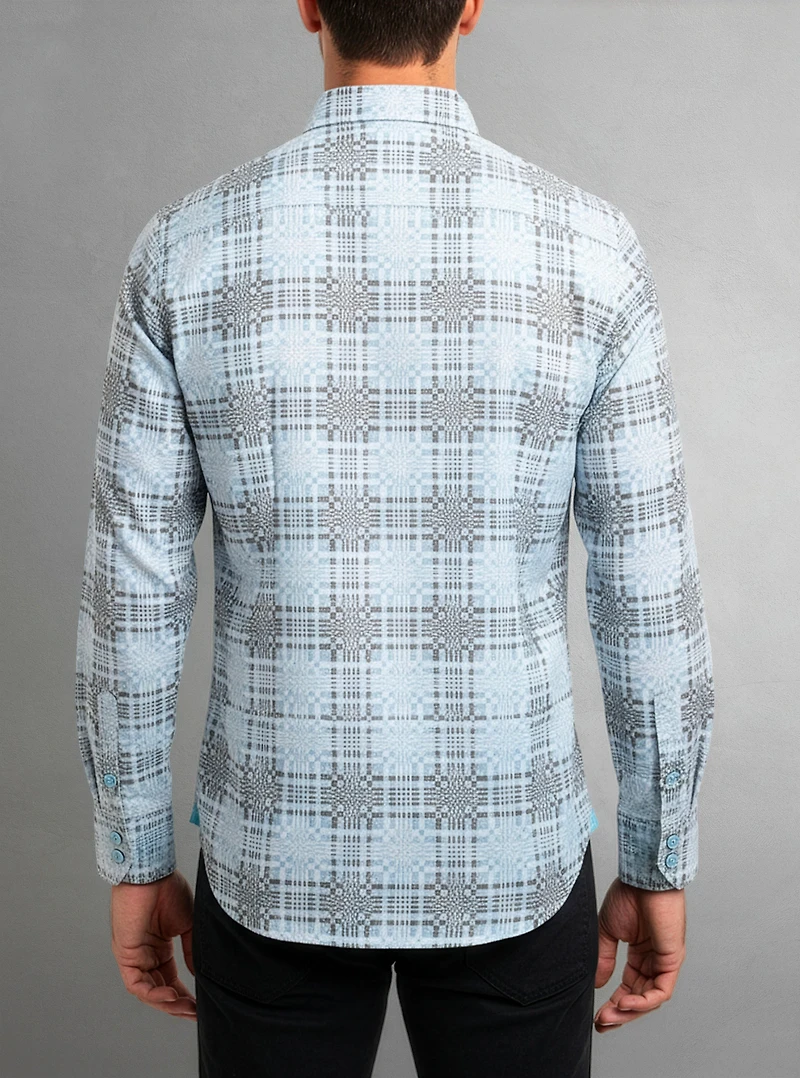 Chemise décontractée à manches longues pour hommes