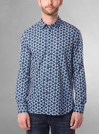 Men's casual long sleeve stretch shirt