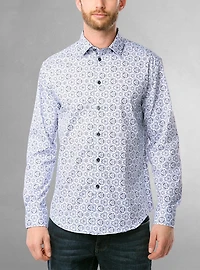 Men's casual long sleeve stretch shirt