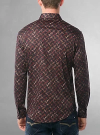 Men's casual long sleeve stretch shirt