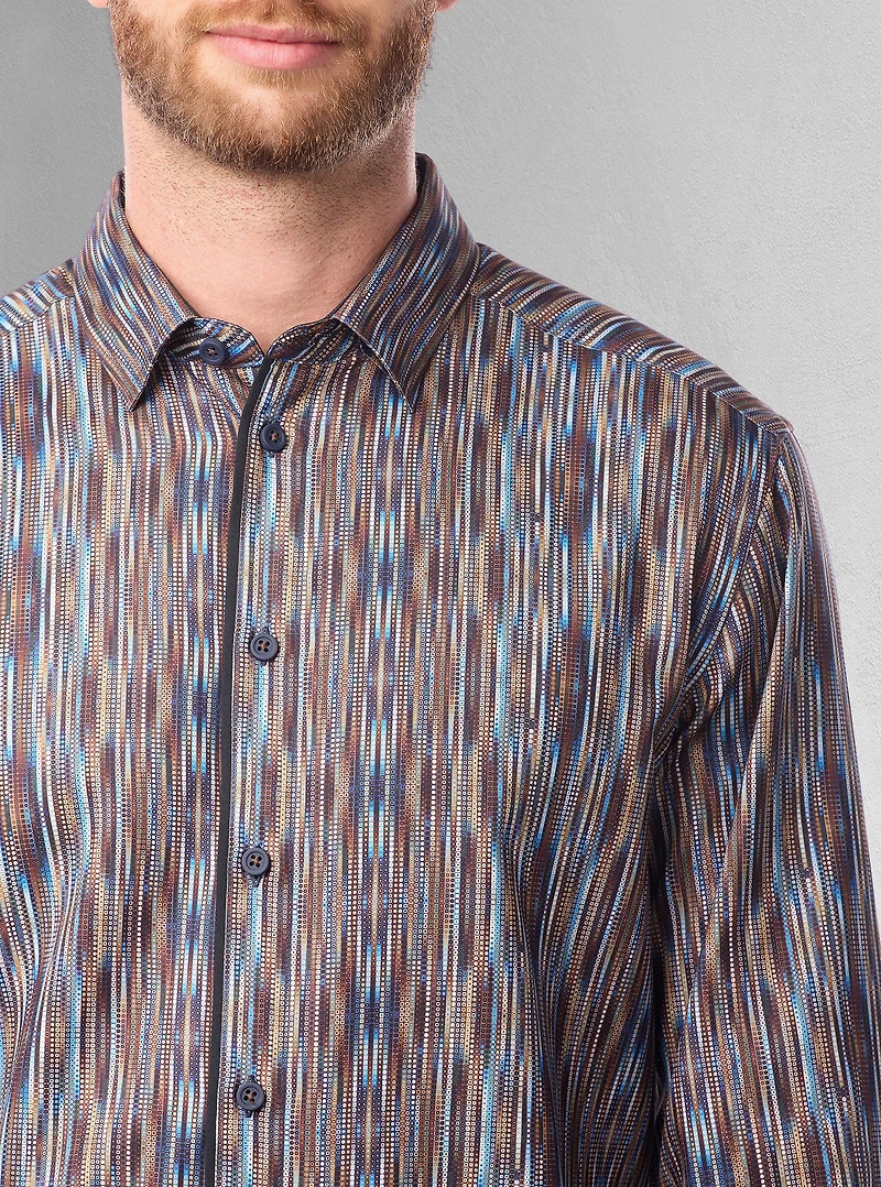 Chemise décontractée à manches longues pour hommes