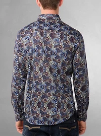 Men's casual long sleeve stretch shirt