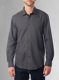 Chemise stretch décontractée à manches longues pour homme