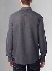 Chemise stretch décontractée à manches longues pour homme