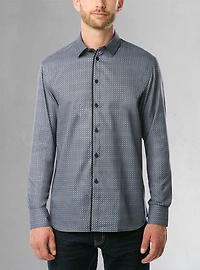 Men's casual long sleeve stretch shirt