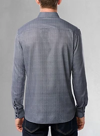Men's casual long sleeve stretch shirt