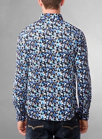 Men's casual long sleeve stretch shirt