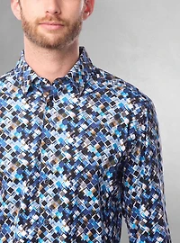 Men's casual long sleeve stretch shirt