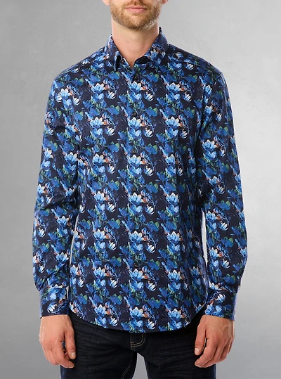 Chemise décontractée à manches longues pour hommes