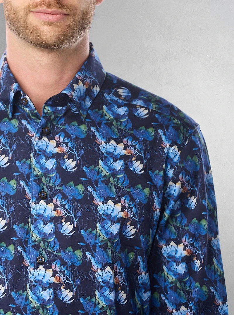 Chemise décontractée à manches longues pour hommes