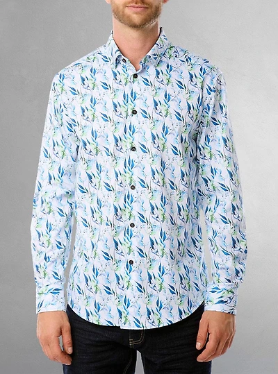 Chemise de fin d'études décontractée à manches longues pour hommes