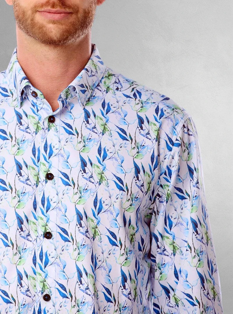 Chemise de fin d'études décontractée à manches longues pour hommes