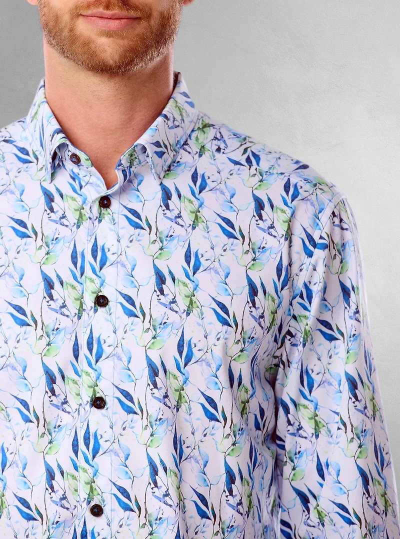 Chemise de fin d'études décontractée à manches longues pour hommes