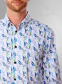 Chemise de fin d'études décontractée à manches longues pour hommes