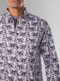 Chemise stretch décontractée à manches longues pour homme