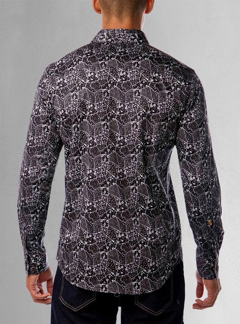 Men's casual long sleeve stretch shirt