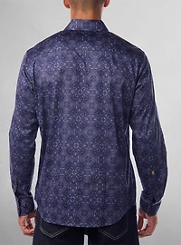 Men's casual long sleeve stretch shirt