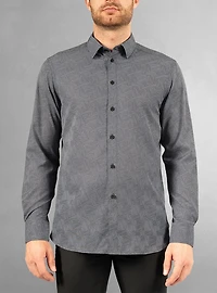 Men's casual long sleeve stretch shirt
