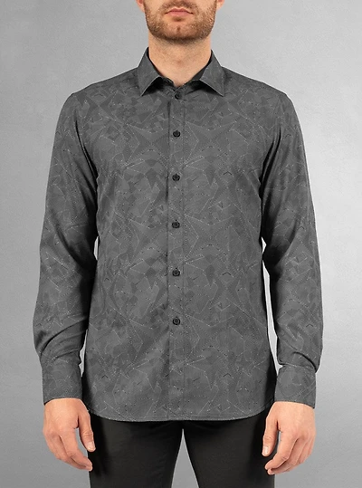 Men's casual long sleeve stretch shirt