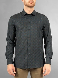 Men's casual long sleeve stretch shirt