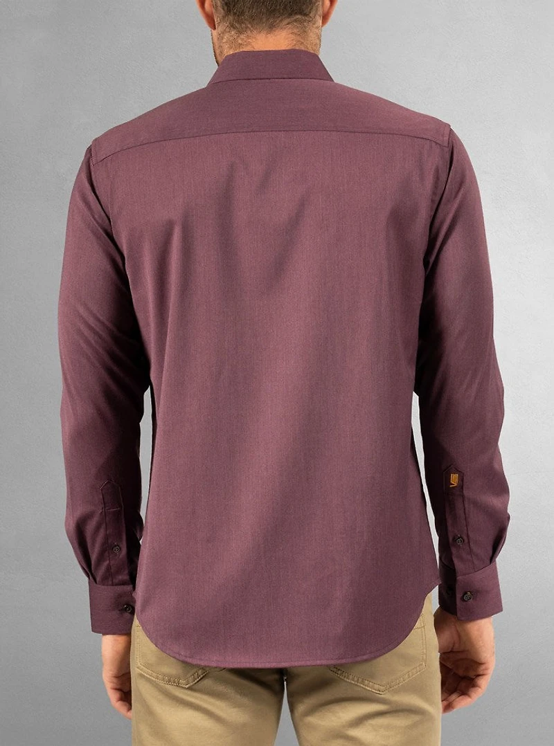 Men's casual long sleeve stretch shirt