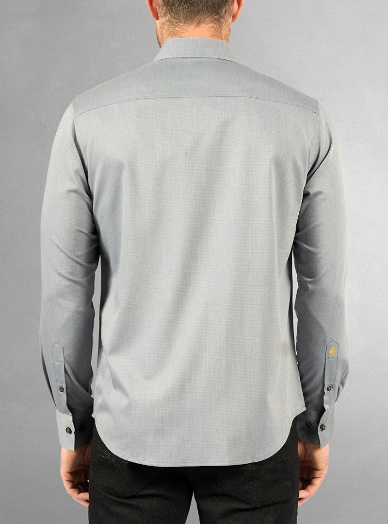 Men's casual long sleeve stretch shirt