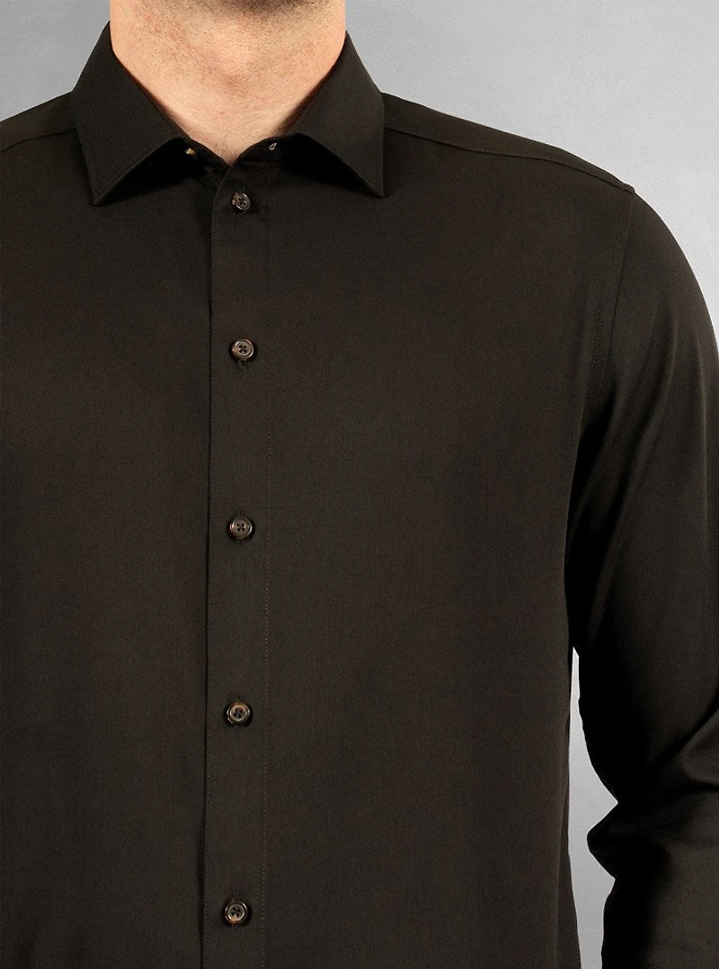 Men's casual long sleeve stretch shirt