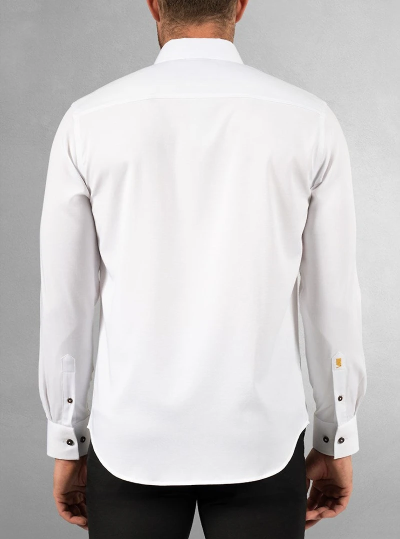 Men's casual long sleeve stretch shirt