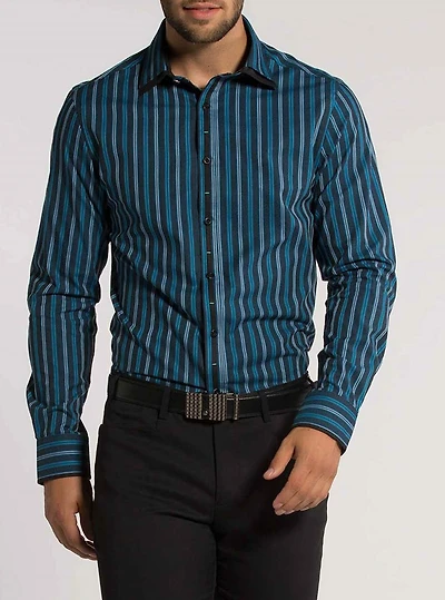 Chemise décontractée à manches longues pour hommes