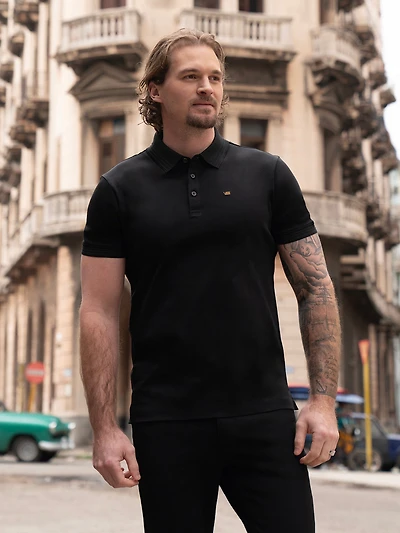 Men's short sleeve basic polo